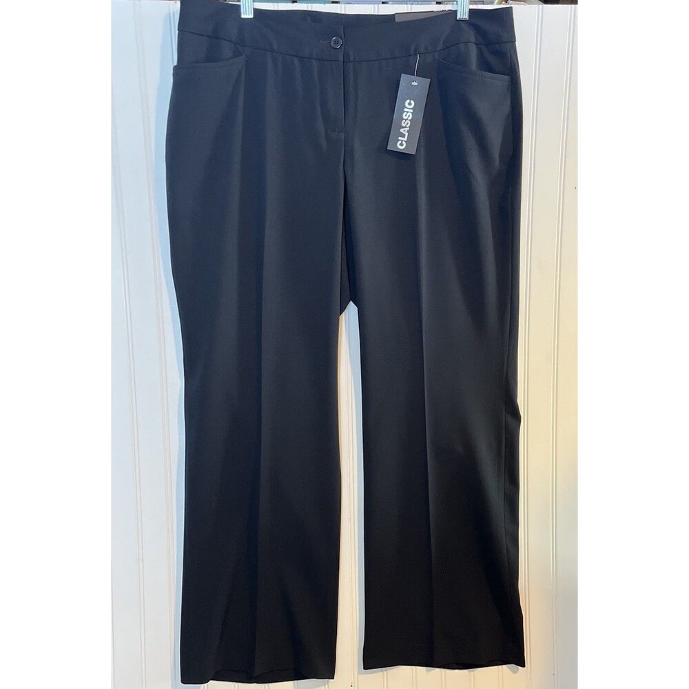 Lane Bryant Women’s Navy Classic Right Fit Dress Pants Straight Leg New 16 Avg